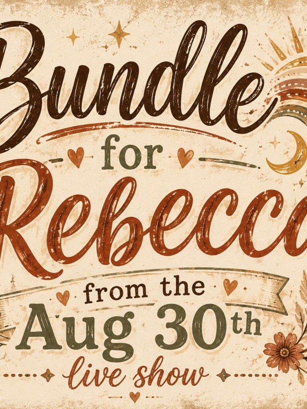 2nd Bundle from live show for Rebecca @rebeccaabner